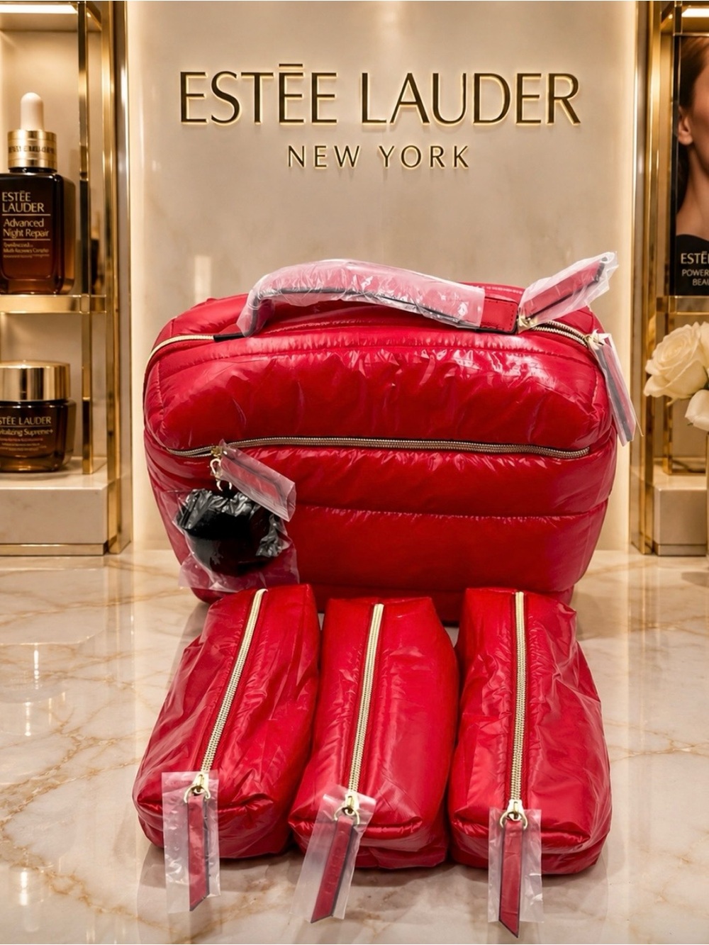 Authentic Estēe Lauder Makeup bag Bundle